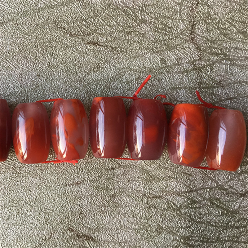 南红玉冰飘桶珠顶珠玛瑙路路通