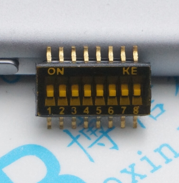 DSHP08TSGER 8λ 1.27MM 16Õë 8µµ²¦Â뿪¹Ø 16½Å ÌùƬ²¦Â뿪¹Ø