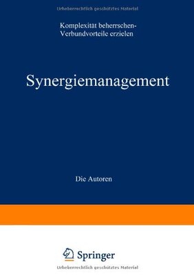 【预售】Synergiemanagement: Komplexitat Beherrschen Ve...