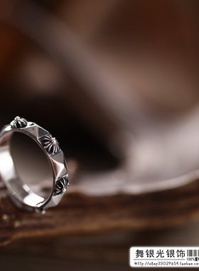 泰国饰品纯银小巧摇滚风尾戒