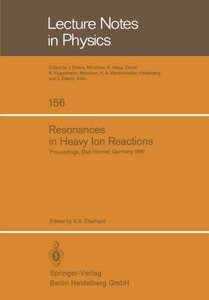 【预订】Resonances in Heavy Ion Reactions: P...