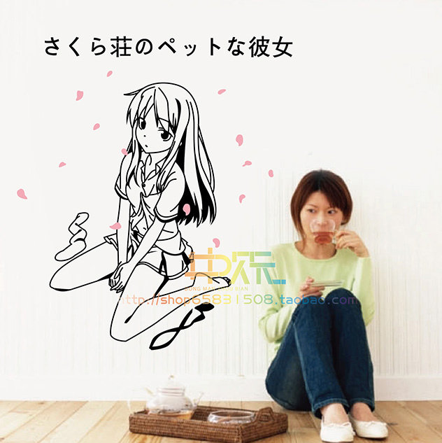 樱花庄的宠物女孩周边椎名真白海报壁纸 墙贴 车贴环保防水新款