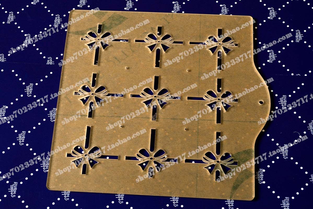 9等分/3x3/丝带蝴蝶结/慕斯糖粉筛/提拉米苏筛粉喷花模板/筛粉模