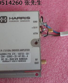 HARRIS 驱动放大器 4-7.5GHz 30dBm 46dB 射频微波 功率放大器