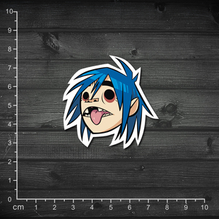 发10张 乐队贴纸 Gorillaz 街头霸王 笔记本贴纸行李箱贴纸音箱贴