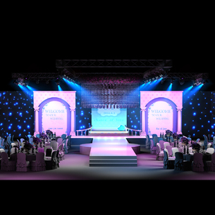 3D效果图设计婚礼婚庆设计舞台舞美设计庆典喜庆走秀演出现场设计