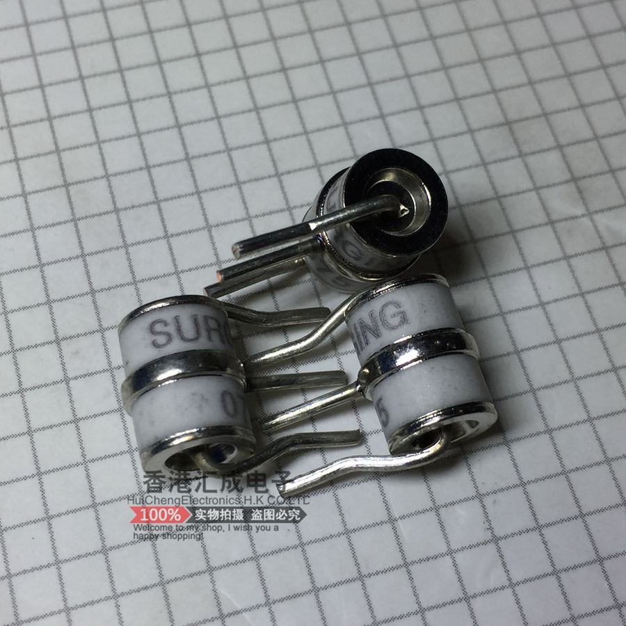 陶瓷气体放电管3RM075L-8 3R075 UNE8-75HM 75V 3脚 8X10mm防雷管