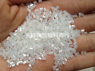 满包邮手工管珠2-12mm奶白色珠管 服装婚纱晚礼服辅料DIY材料散珠