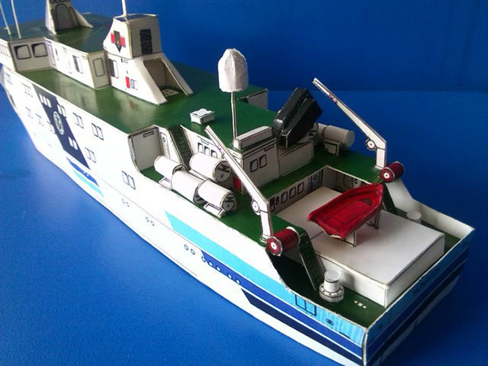 荷利特号游轮纸质拼装模型江苏省航海模型锦标赛指定套材独家经销