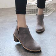 2015 new retro thick with Martin boots in the autumn wind of England with nude student short boots boots boots in women's shoes wave