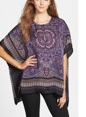 圆领短袖上衣 M*HAEL ORS 女装 涤纶蝙蝠袖宽松衬衫 简约时尚3款