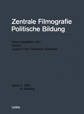 【预售】Zentrale Filmografie Politische Bildung: Band ...