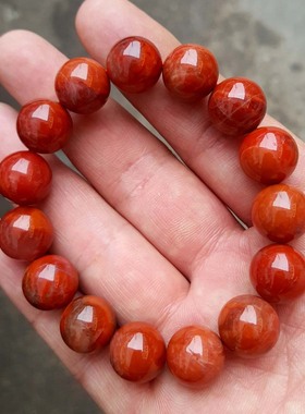 保山满肉火焰纹南红玛