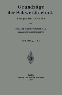 【预订】Grundzuge Der Schweisstechnik: Kurzg...