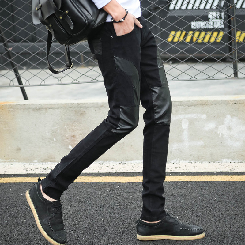 Pantalon cuir homme serré pour jeunesse - Ref 1494003 Image 1