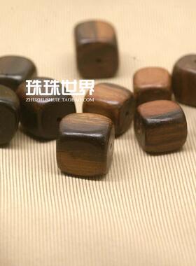 黑檀木方形木珠异形散珠乌木