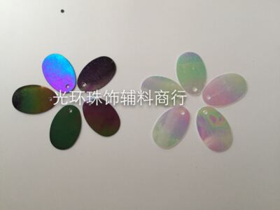 diy黑色蛋形辅料亮片