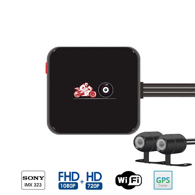 M6L WiFi 2CH Motorcycle Dash Cam DVR with Full HD 1080P