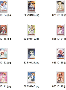 WS 黑白双翼 卡牌 魔法少女奈叶剧场版1&2AS  红色C卡