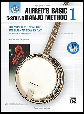【预售】Alfred's Basic 5-String Banjo Method: The Most Po