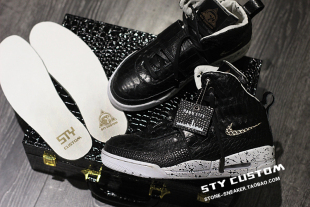 Air Nike Yeezy 蛇纹鳄鱼纹AJ3可以改 STY 黑暗城市 custom定制