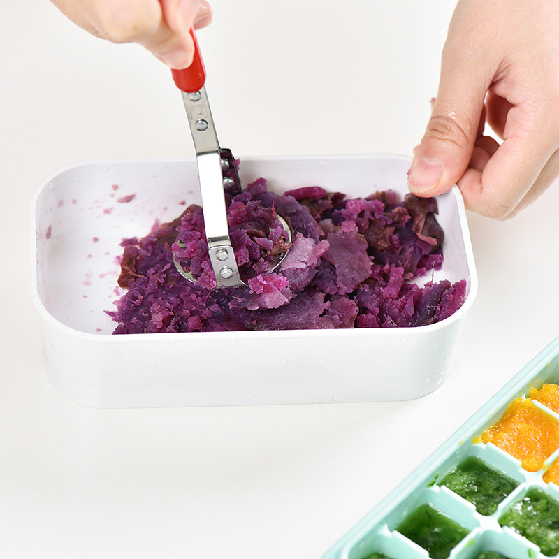 家用辅食压泥器刨泥器土豆泥模具 食物捣碎器水果蔬菜泥压蒜器