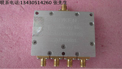 WOKEN 0120A04208001S 2-8GHz 10W SMA 2路 一分四射频同轴功分器