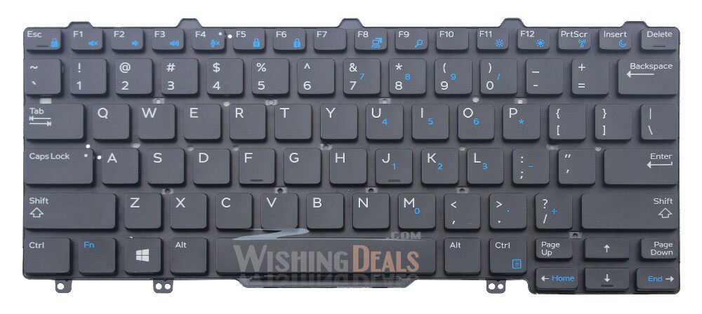 戴尔 Dell Latitude 5250 E5250 E7250 E7270 系列US 键盘