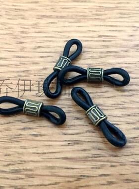 个性青铜防滑圈眼镜链眼镜绳防滑扣高品质硅胶眼镜链眼镜绳配件