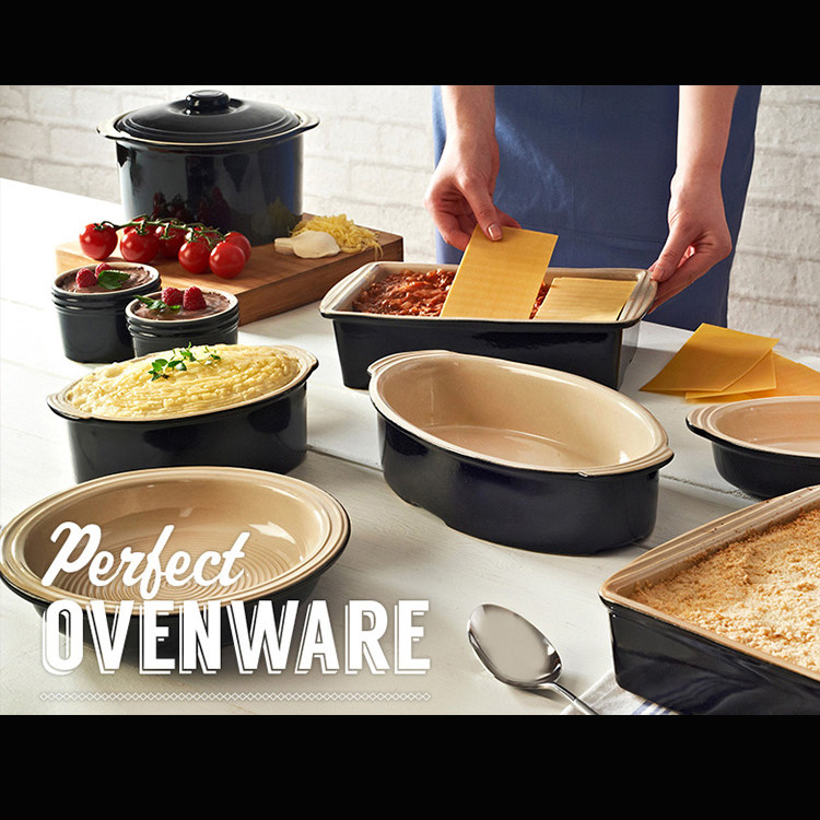 英国M&C烘焙烤盘馅饼盘派盘烤鸡盘陶瓷 烤箱微波炉两用加深加大