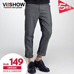 Spring men's retro color viishow2015 straight leg casual Pant men's pants men's pants men's tide Europe wind