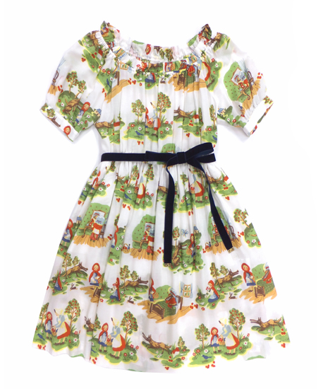 【现货】jane marple 2014秋冬系列 小红帽短袖op 白色 连衣裙