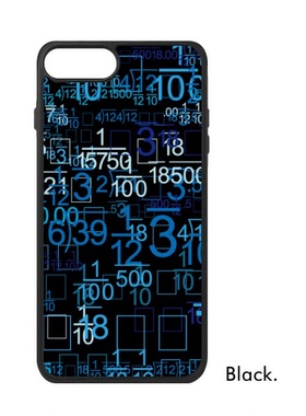 适用于iPhone小数蓝色科技感数学Xr手机壳max保护套678plus硅胶11