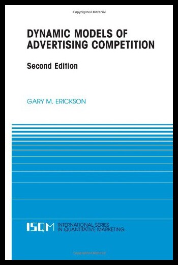 【预售】Dynamic Models of Advertising Competition