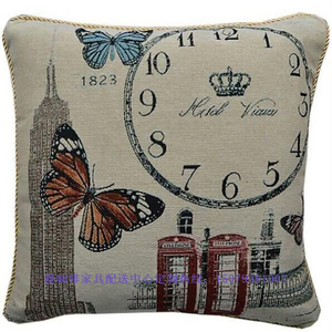 正品漫咖啡桌椅家具 数码印花方形抱枕中式美式风靠垫 可定制logo