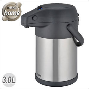 100%日本代购进口Thermos膳魔师TAH-3000 SBK气压不锈钢热水瓶3L