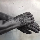 750克颗粒手套 喷砂机专用正品 实物拍摄 加厚加长大颗粒喷砂手套