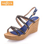 Sophia and summer cross high thin straps, rhinestone shoes Sandals Sheepskin SF52115042