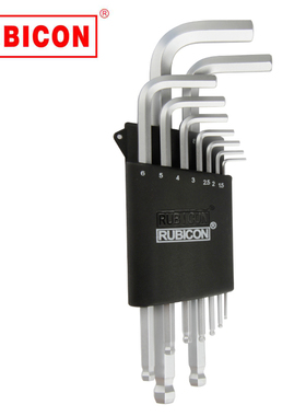 罗宾汉RUBICON RHK-289L 长球头六角扳手工具套装(公制9支装)