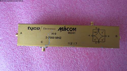 M/A-COM H-9 2-2000MHz Hybrid Junction 0-180度 射频微波 180度电桥 质量包好，包能用  可提供详细测试图 请放心购买