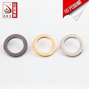 圆形纽扣银白色亮金色环形两脚扣子金属环扣帽子服装辅料DIY