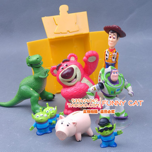 迪*尼 玩具总动员3 三眼仔 巴斯光年 胡迪7款手办公仔玩偶摆件