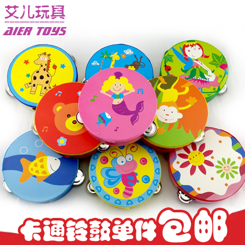 包邮儿童打击乐器婴幼儿园舞蹈道具铃鼓特大号手鼓腰鼓手摇铃音乐 Изображение 1 包邮儿童打击乐器婴幼儿园舞蹈道具铃鼓特大号手鼓腰鼓手摇铃音乐 Изображение 1