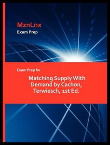 【预售】Exam Prep for Matching Supply with Demand by Cach