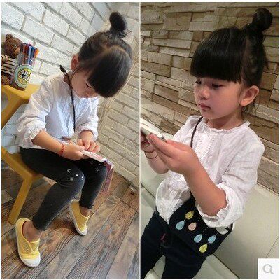 Chemise fille à manche longue - Ref 2086785 Image 1