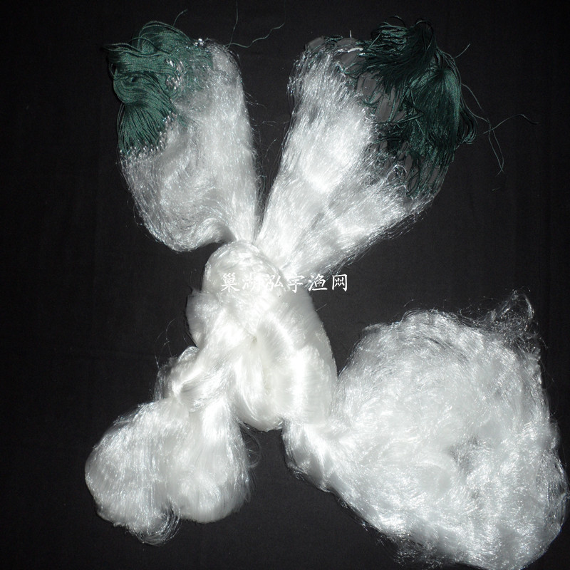 4米高5指100米长三层渔网(沉网)粘网丝网挂鱼网 巢湖泓宇渔网