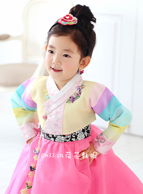 女孩舞台演出韩式女童韩国大长今朝鲜族民族服装儿童韩服H-E01449