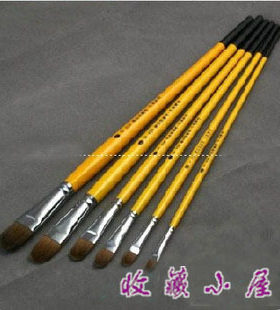 凡高 精品狼毫油画笔 狼毫笔 水粉笔 水彩笔 扁头笔 毛笔