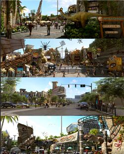 游乐园.恐龙园.三维建筑动画3D场景模型，整源文件（全部18元）