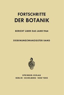 Der Fortschritte Botanik 预订